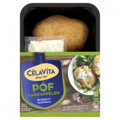 CĂȘlaVĂta Pofaardappelen met yoghurt-knoflook saus